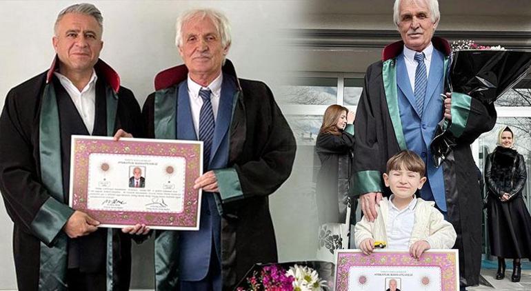 Hayallerinin peşinden koştu Emekli öğretmen, 64 yaşında avukat oldu