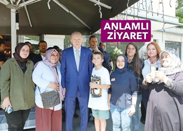 CUMHURBAŞKANINDAN ANLAMLI ZİYARET